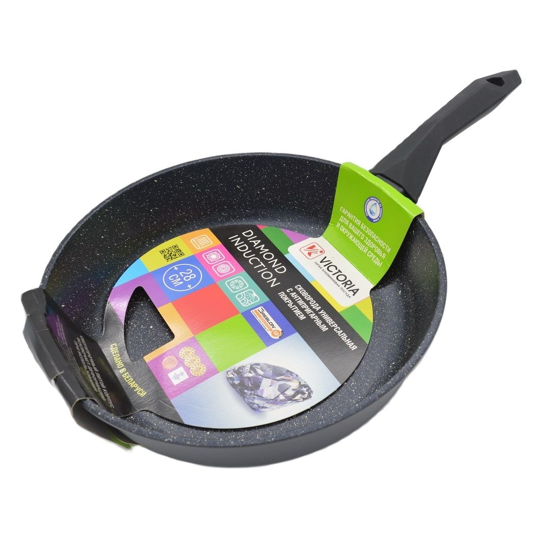 Сковорода АЛА индукция 28 см коричневая