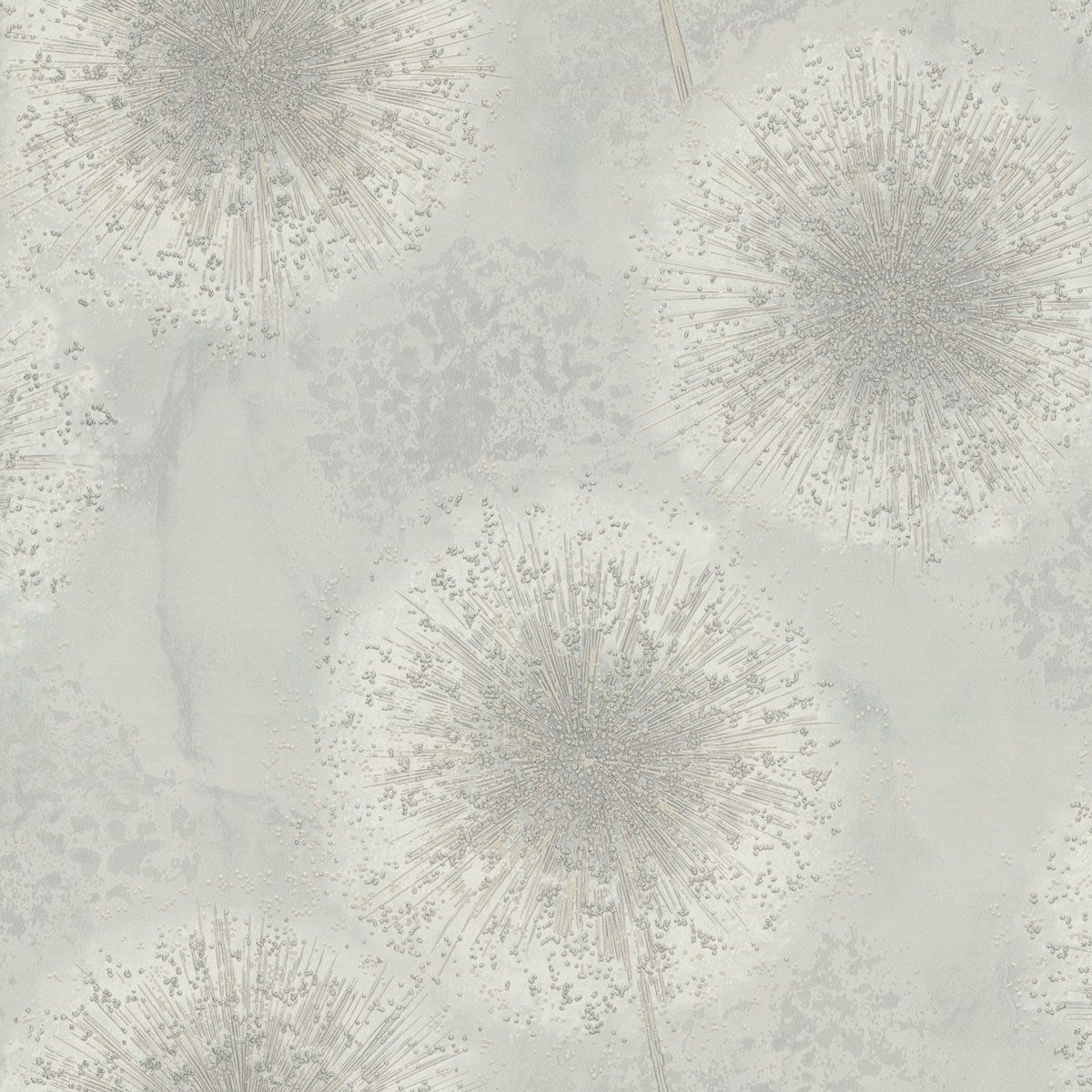 Обои Euro Decor Ray 7296-01 светло-серые растительный принт 1,06х10,05 м
