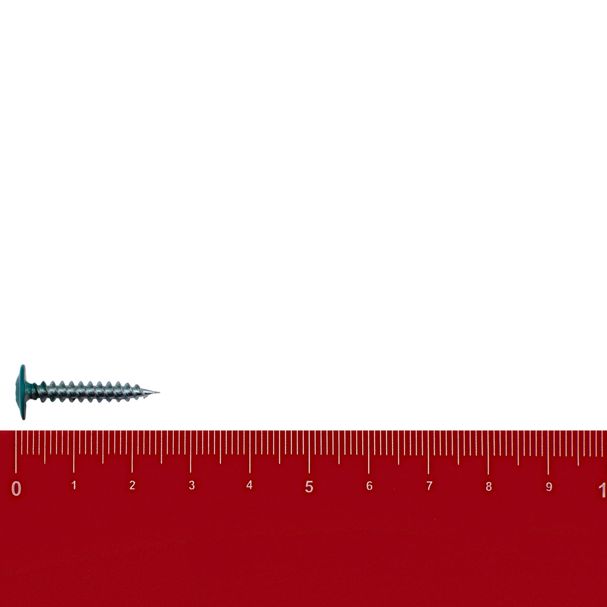 Саморез прессшайба 4,2х25 мм острый бирюза RAL 5021 вес