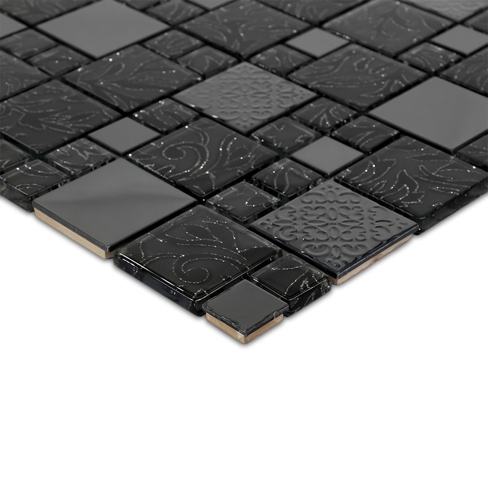 Мозаика 1545 PRO SAR MOSAIC 30*30 черный микс