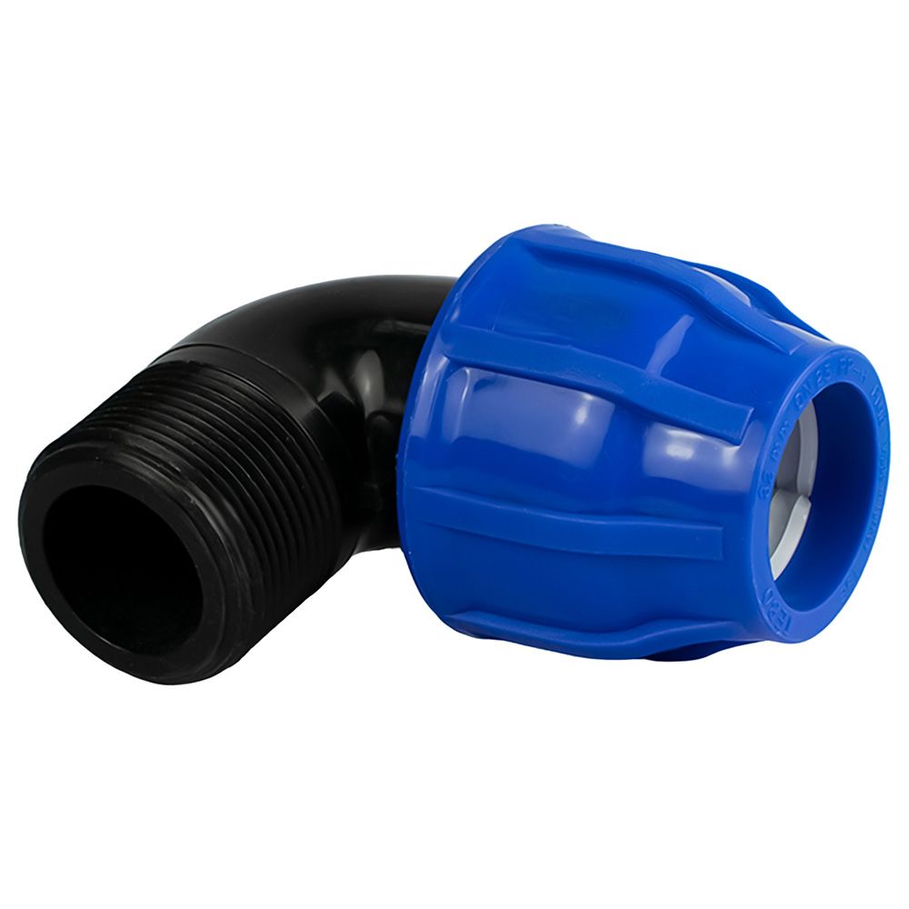 Отвод ПЭ 32 мм х 1 1/4" НР