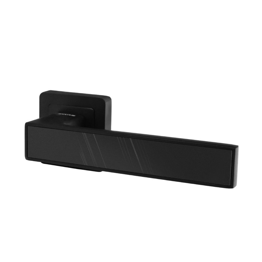 Ручка дверная Status Fargo S-12 черная квадратная розетка