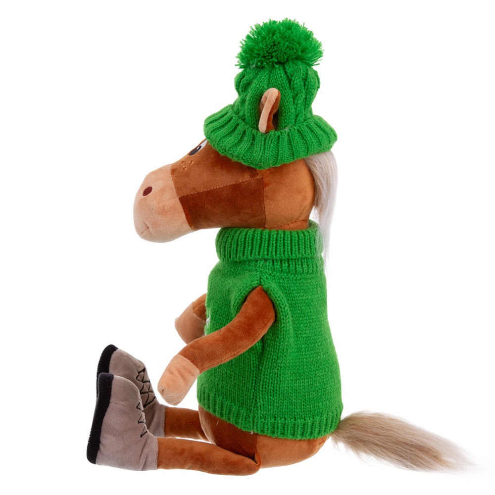 Игрушка мягкая Relana Конь в шапочке и свитере Филипп 25 см