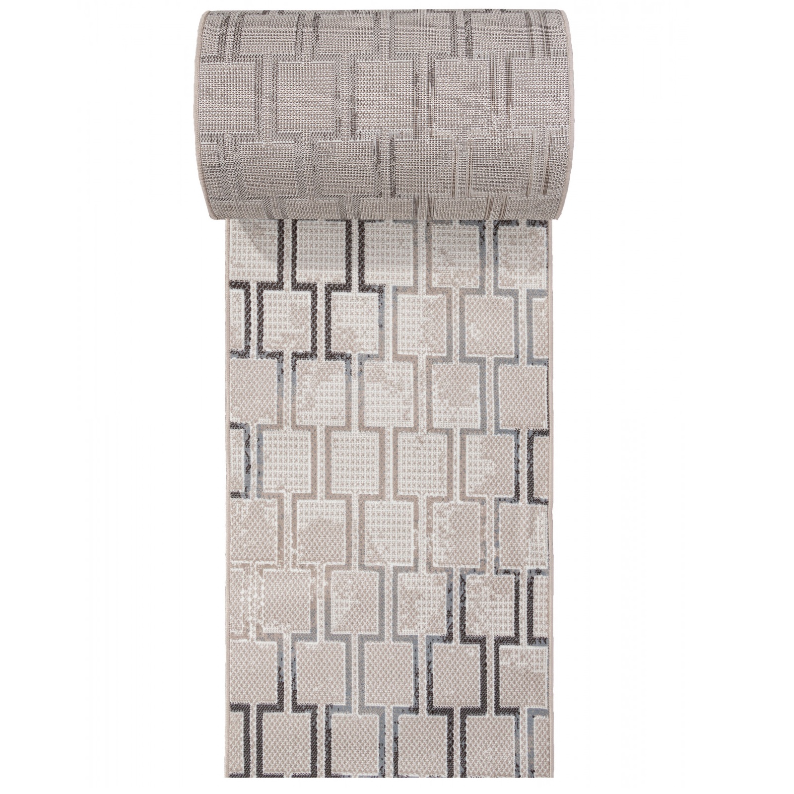 Дорожка ковровая Sierra Merinos F353 1 м бежево-голубая