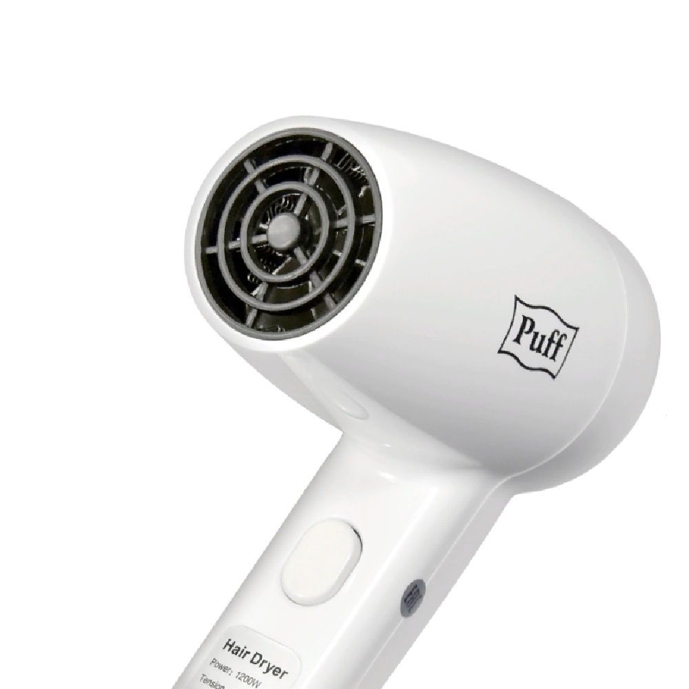 Фен для волос настенный Puff-1200B 1200Вт белый с розеткой
