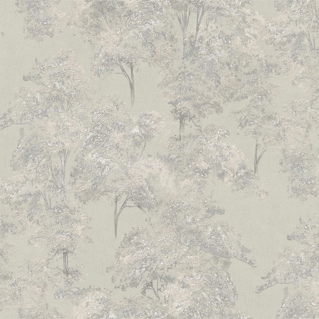 Обои Ateliero Bosco 589125 зеленые деревья 1,06х10,05 м