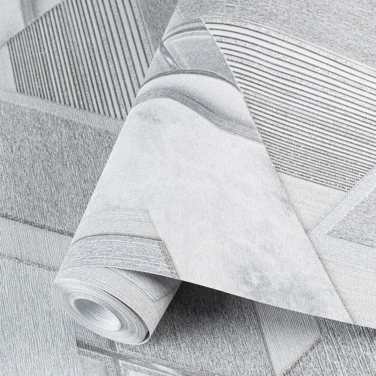 Обои TM Decolor Фьюжн-Н С6 Д986 гр 5 06 серые геометрия 0,53х10,05 м