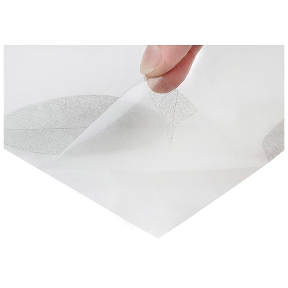 Пленка самоклеящаяся витражная 0,45х2 м листья