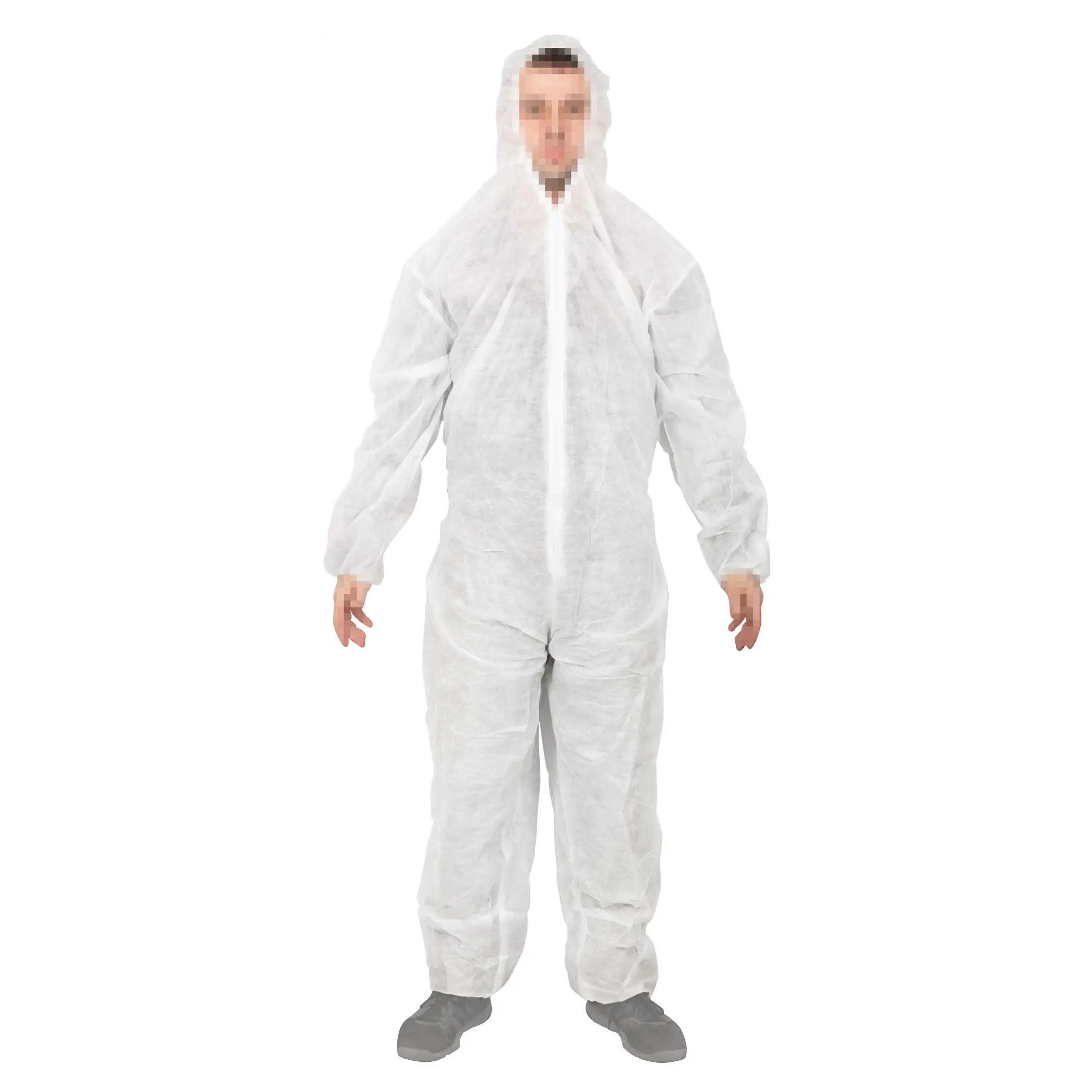 Комбинезон защитный с капюшоном одноразовый Fit 12150