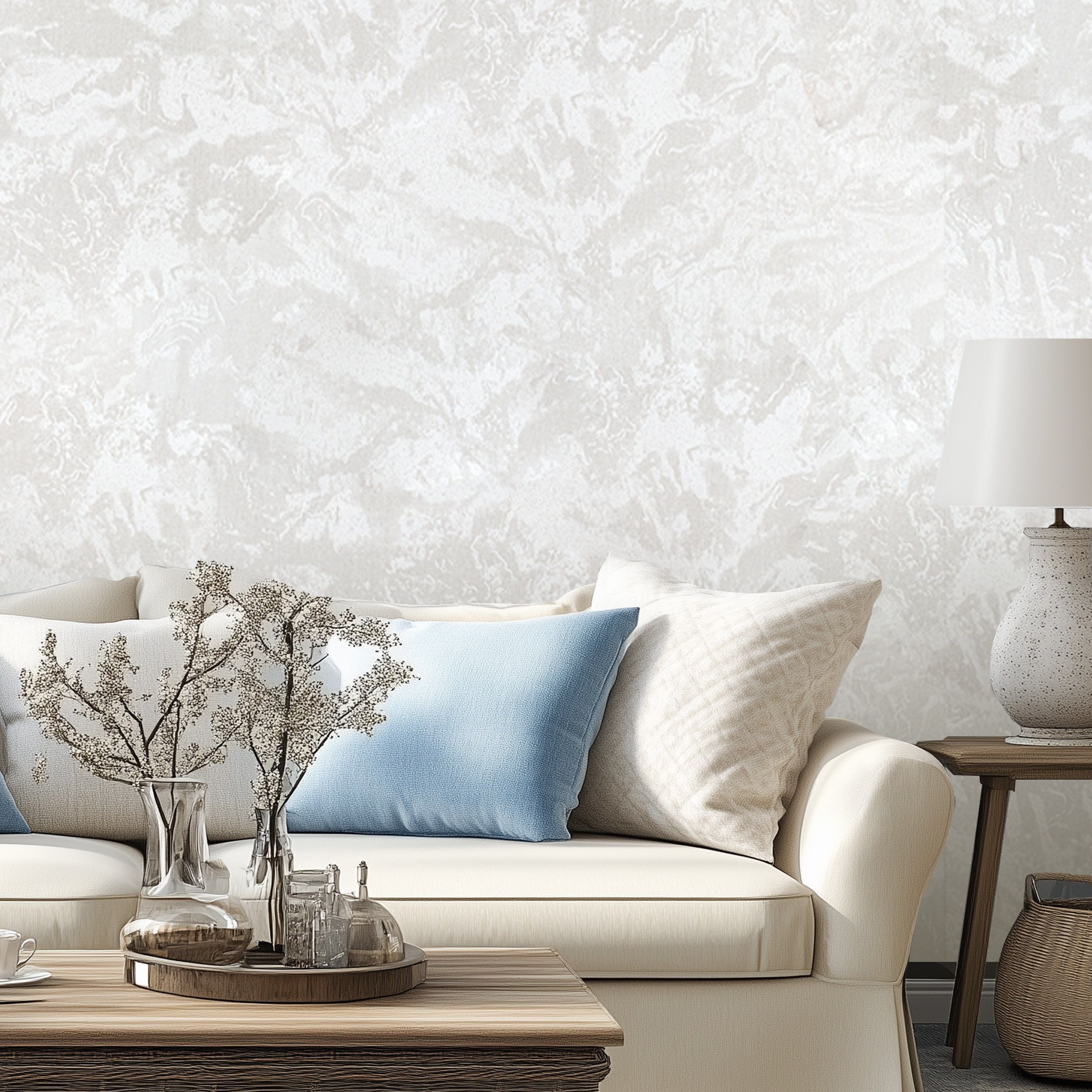 Обои Green Walls Фернандо С50 5056 02 бежевые штукатурка 1,06х10,05 м