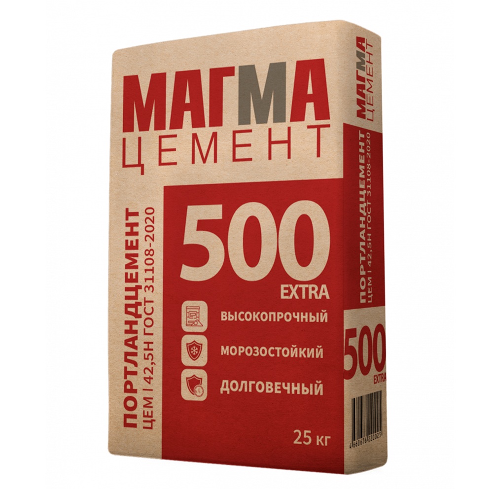 Цемент Портланд ЦЕМ I 42,5Н ГОСТ 31108-2020 25 кг
