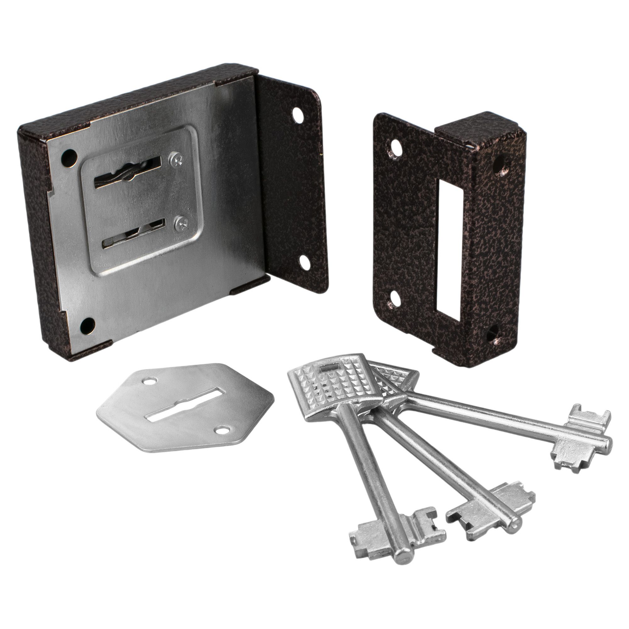 Замок накладной Птимаш ЗН4-1 медь