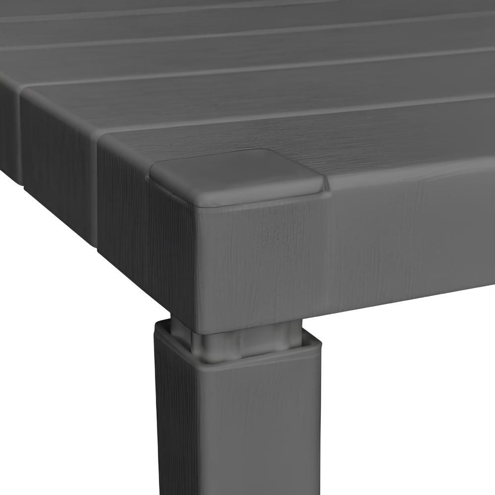 Этажерка Nature 384х725х330 мм 3 секции серая