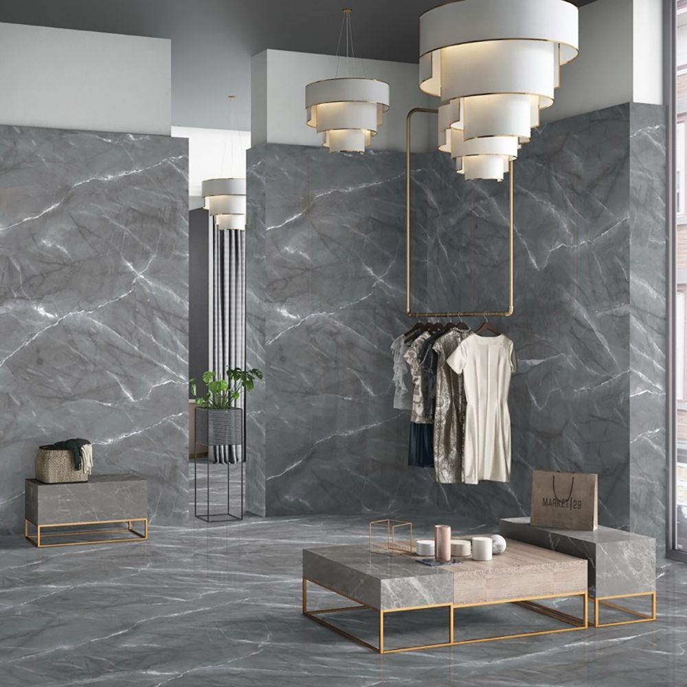 Керамогранит Керамир Armani Grey gloss 60x120 см серый 1,44 м2