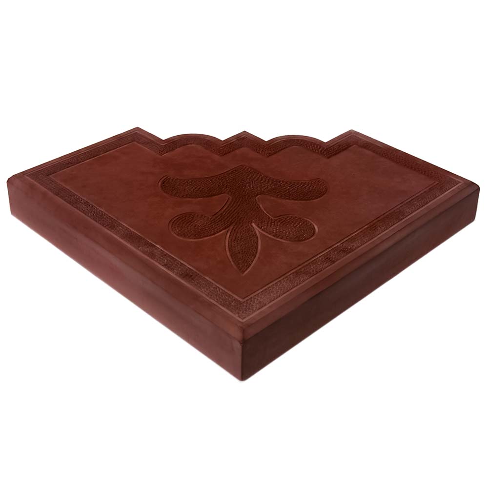 Брусчатка тротуарная Клевер вставка угловая 45х295х295 мм красная