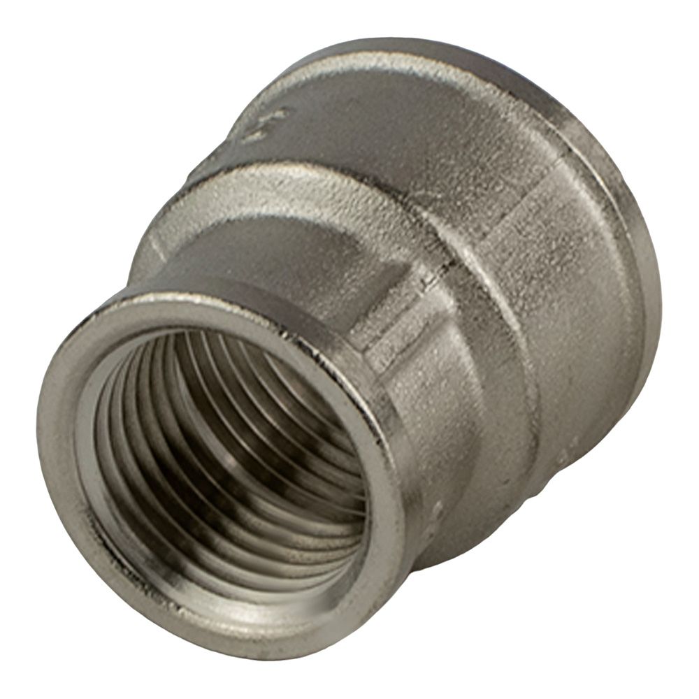 Муфта переходная латунь никель 3/4"х1/2" ВР/ВР