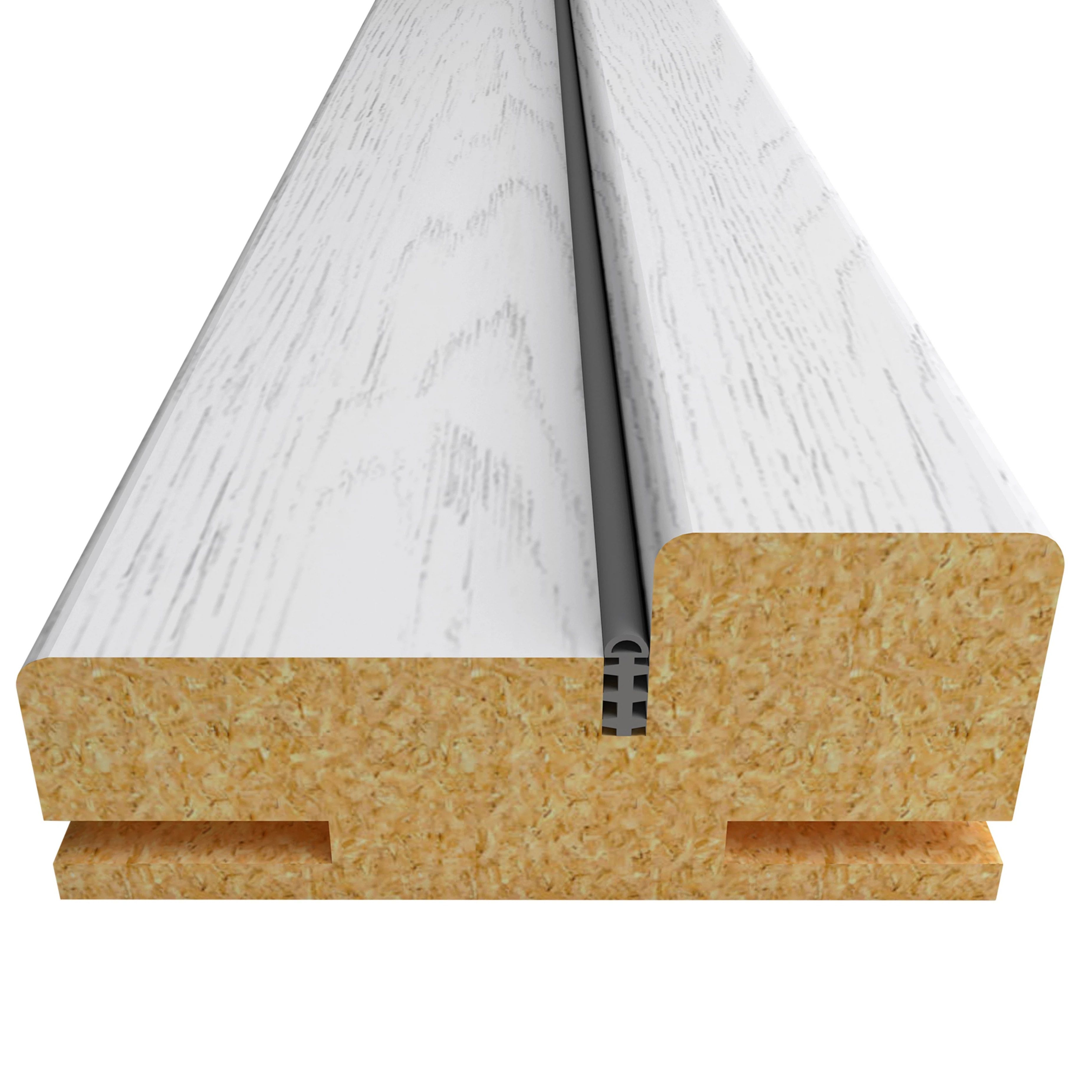 Брус коробочный телескоп с уплотнителем 70х30х2070 мм ПВХ Белый ясень