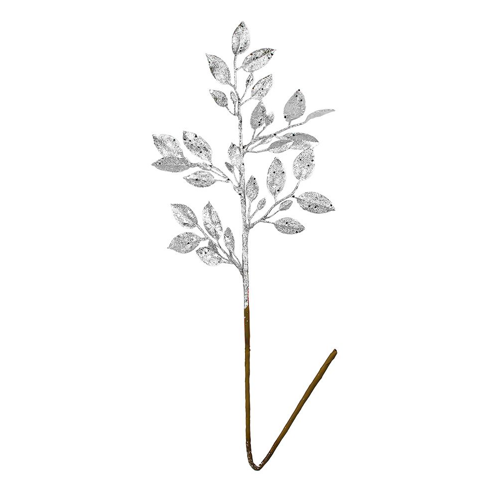 Украшение интерьерное Ветка Серебристая 72x17x1 см