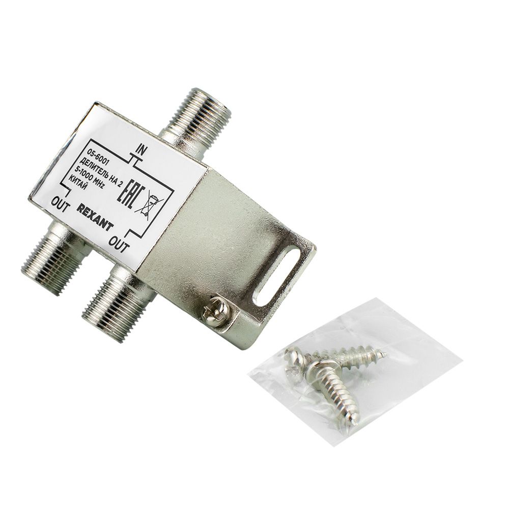 Делитель ТВ крабх2 под  F разъем 1000 Z Rexant 05-6001-01
