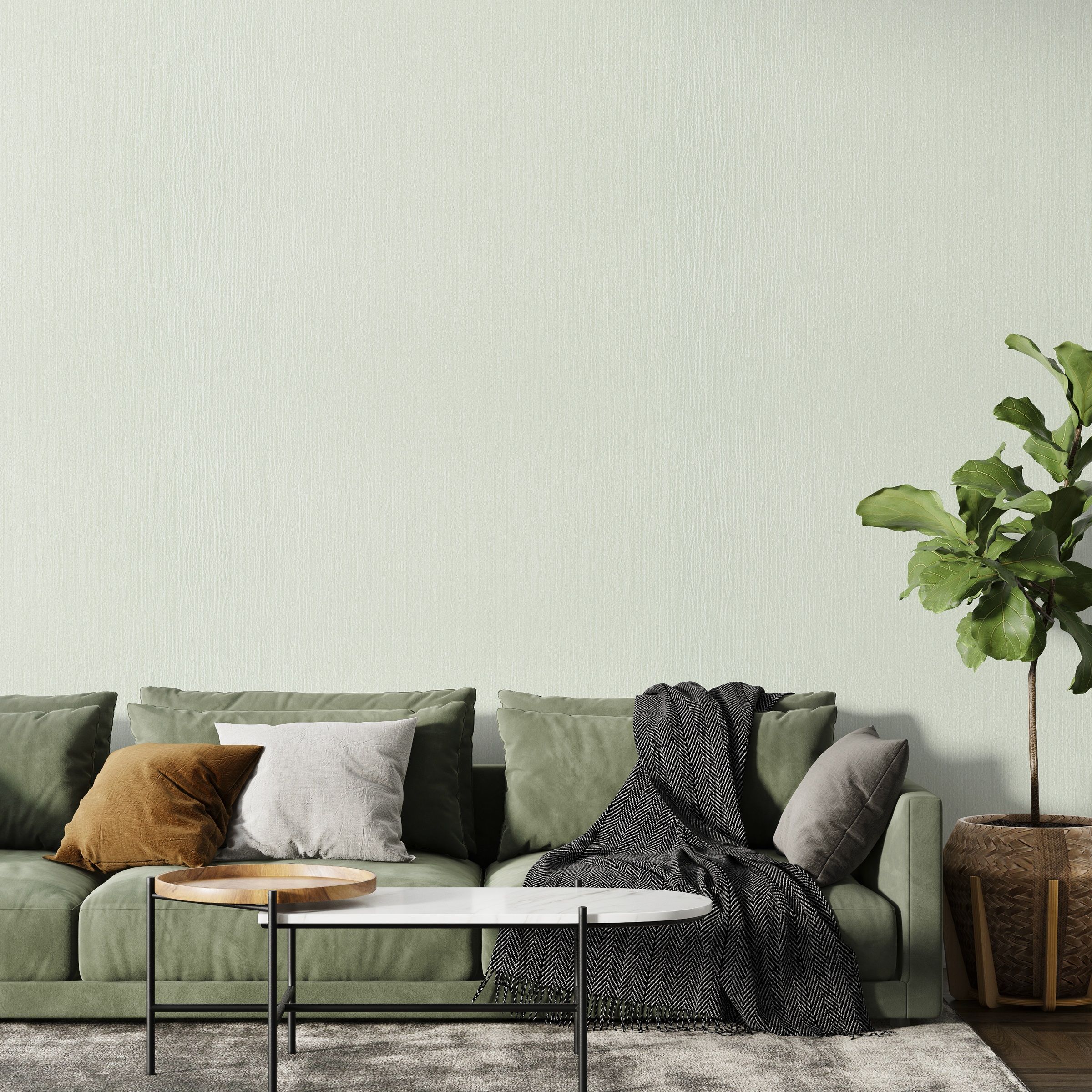 Обои Green Walls Бриз С40 4090 04 зеленые однотонные 1,06х10,05 м