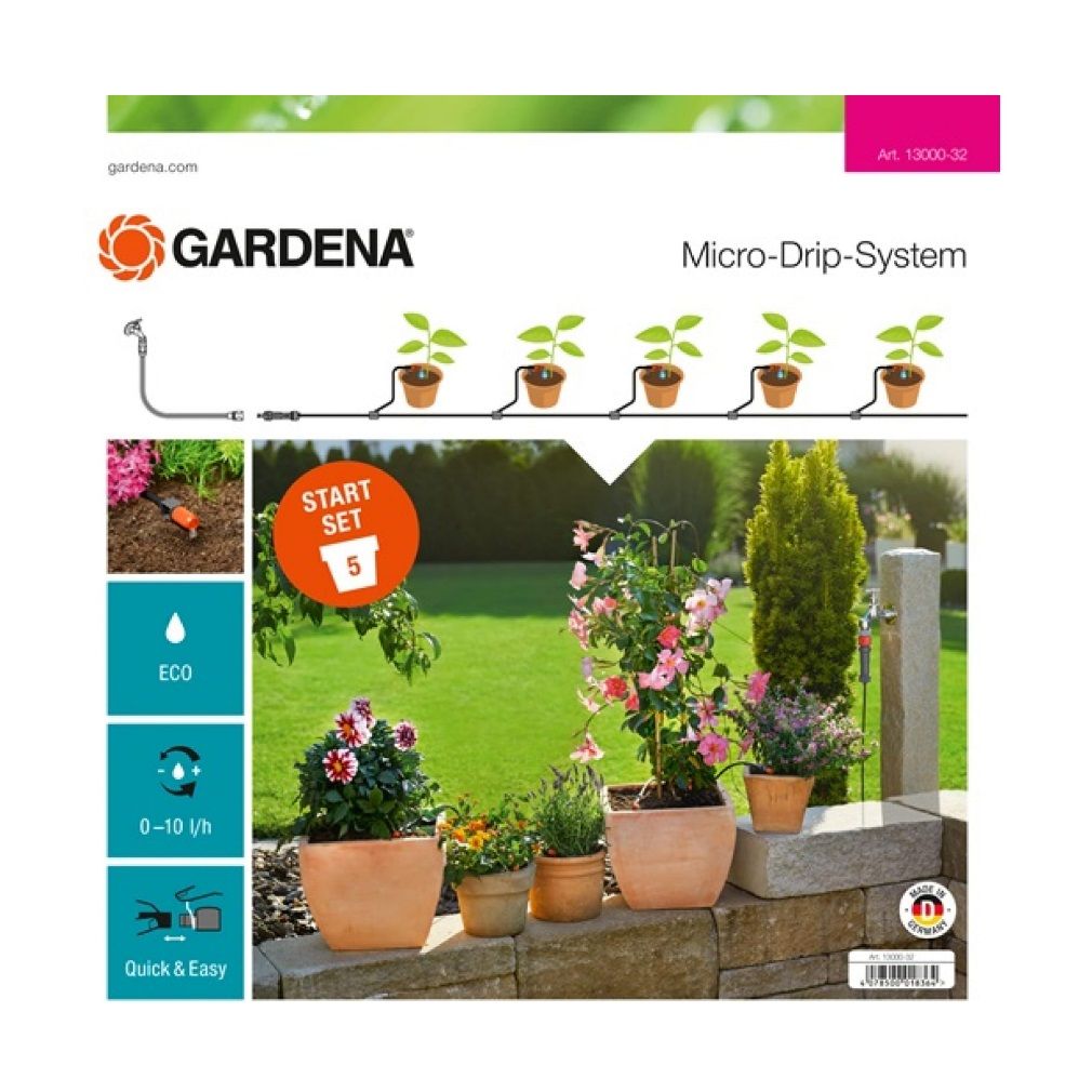 Капельный полив для террас базовый дисплей Gardena 13000-32.000.00