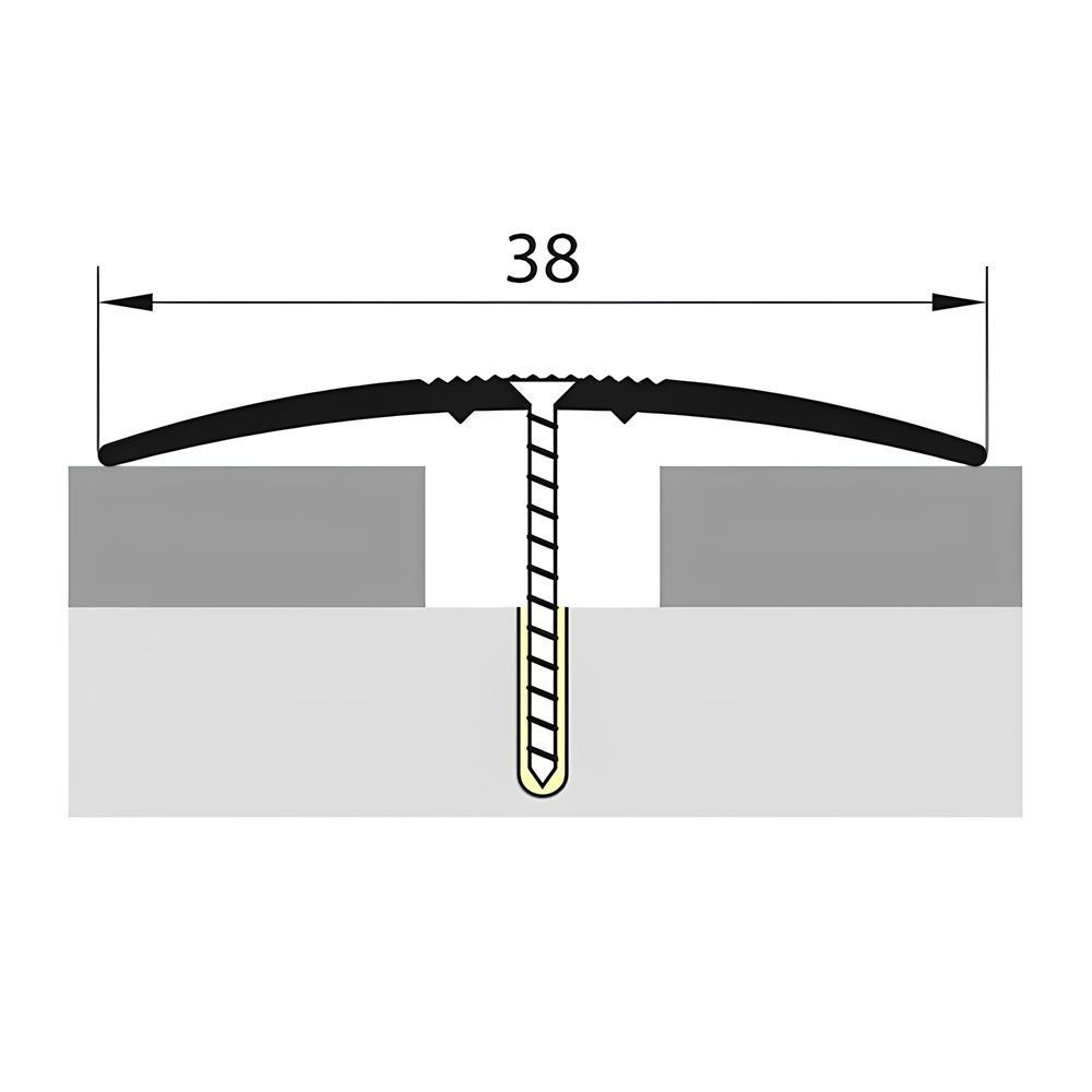 Стык 38 мм х 180 см Груша белая