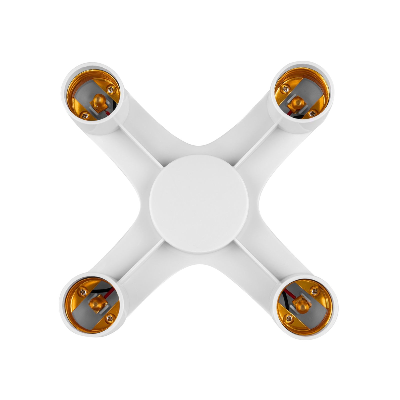 Переходник Е27-4хЕ27 белый TDM SQ0335-1021