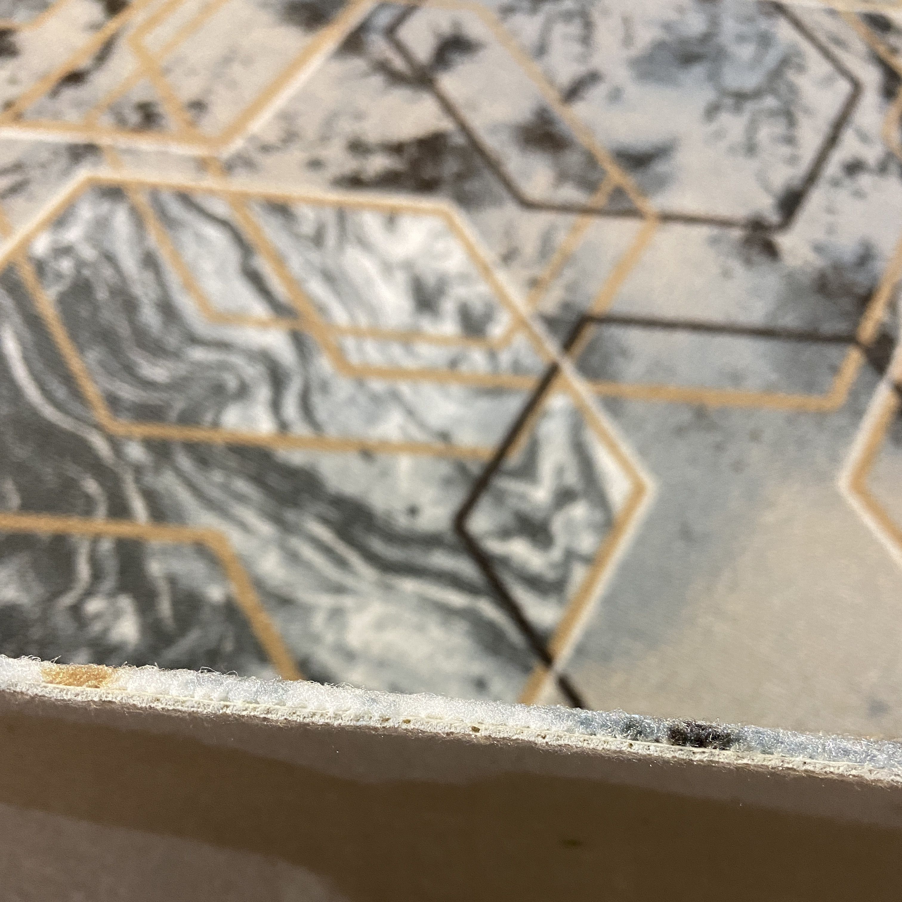 Ковролин принт Gissar 023-11 2 м серо-золотой