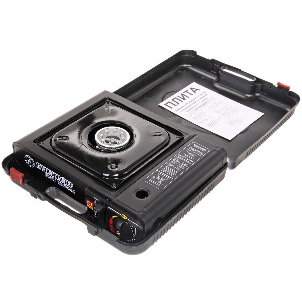 Плита газовая портативная в кейсе (цанга) Турист Мастер 860-196