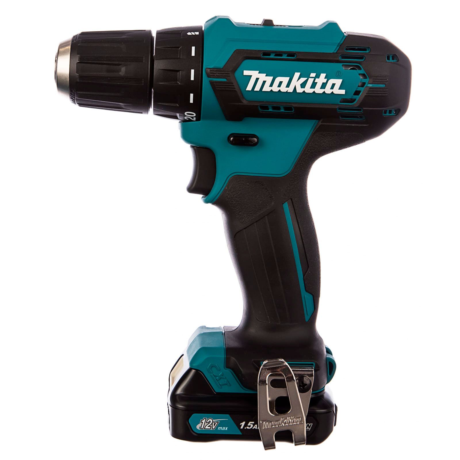 Дрель-шуруповерт аккумуляторная Makita DF333DWYE4 10,8В 2х1,5Ач 30 Нм