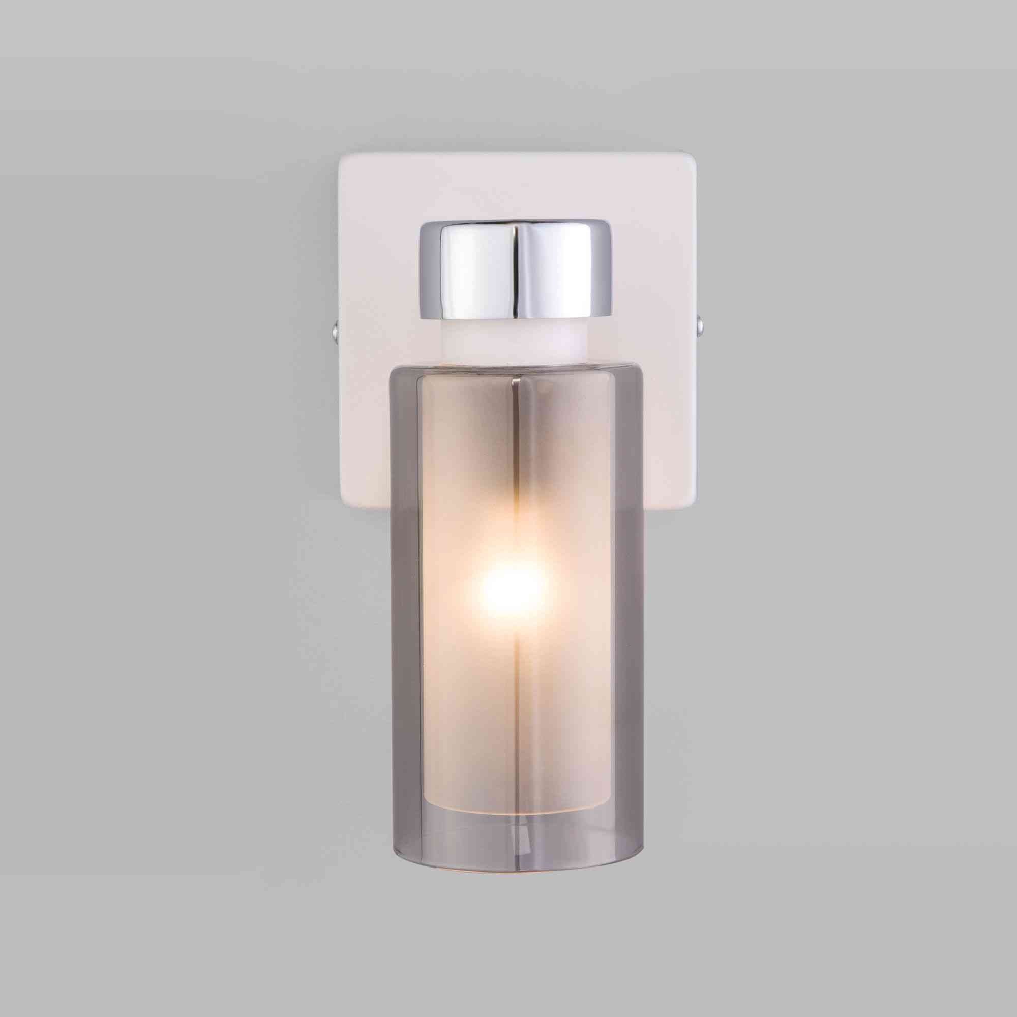 Светильник настенный 74338/1W CH+WH 40Вт E14 d13,5 см h22,5 см хром/белый