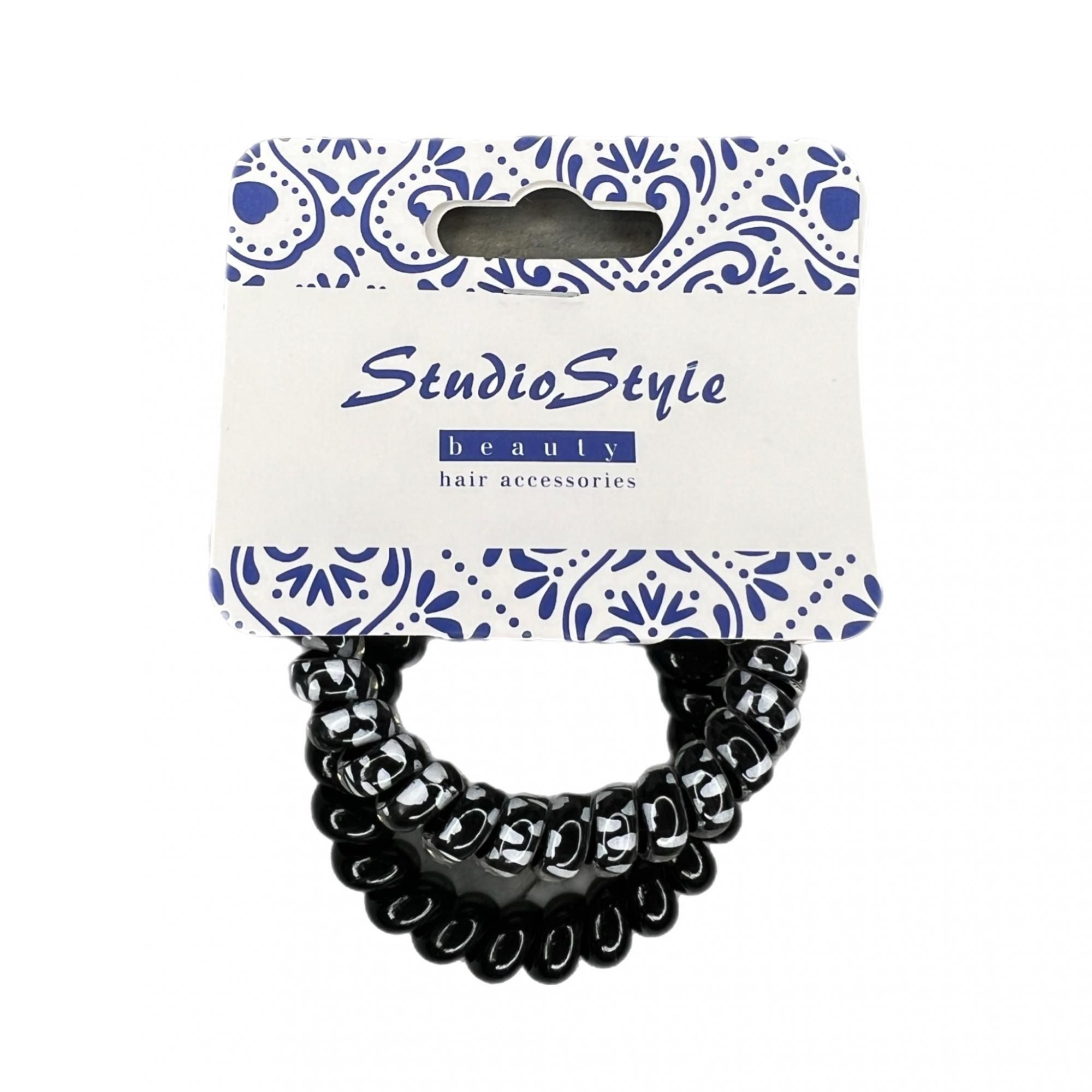 Резинки для волос силиконовая Studio Style пружинка 2 шт