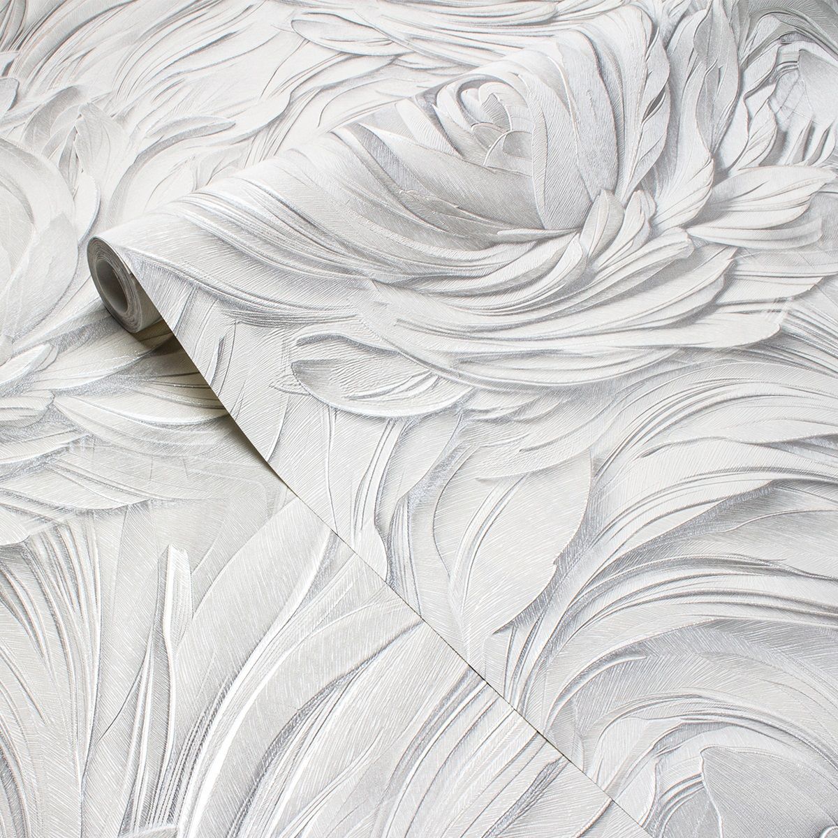 Обои Victoria Stenova Olimpia 585310 серые цветы крупные 1,06х10 м
