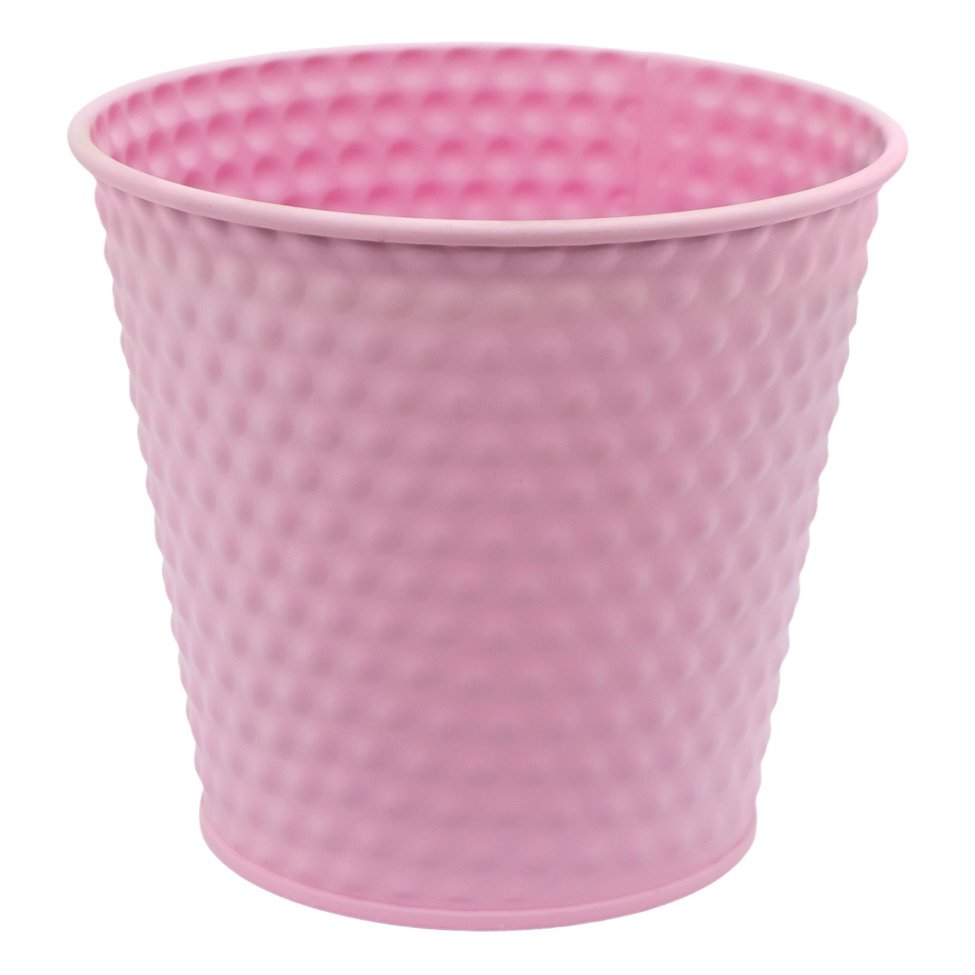 Кашпо металлическое 14х10х12.7см розовое арт.19034-0250 Код260875