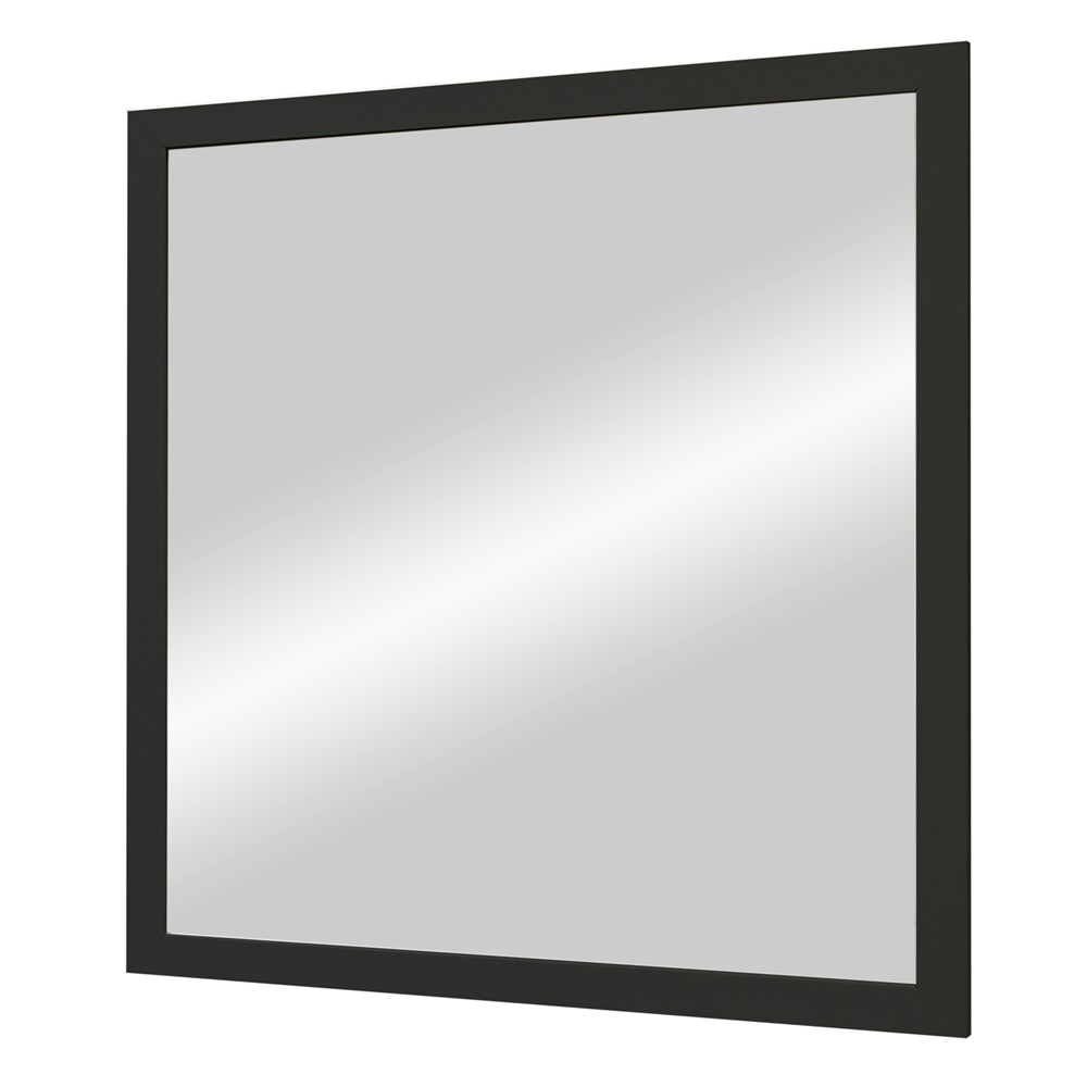 Зеркало Альпы Б722 450х500 мм черное корпус из МДФ