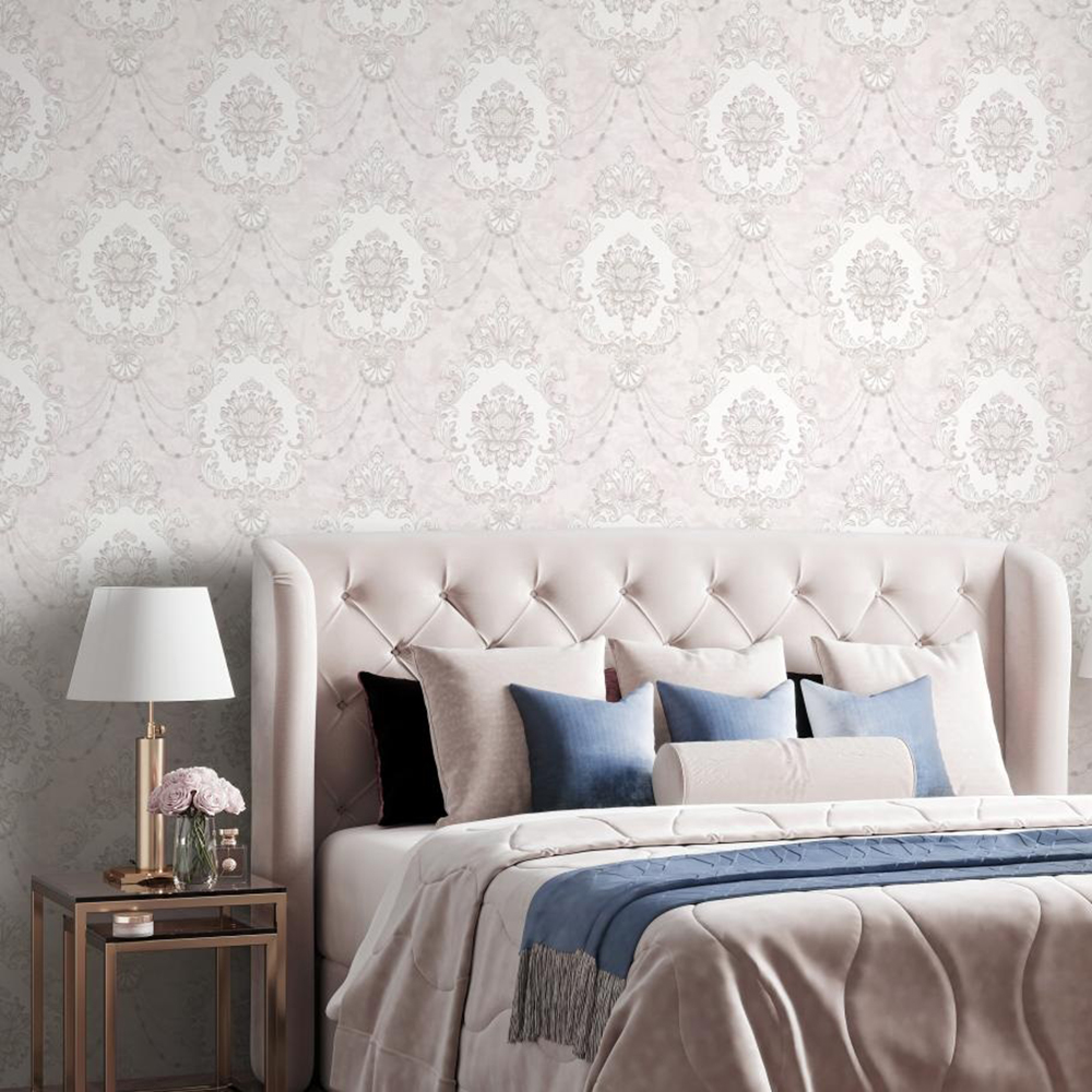 Обои Palitra Life Alina PL72566-24 бежевые вензель 1,06х10 м