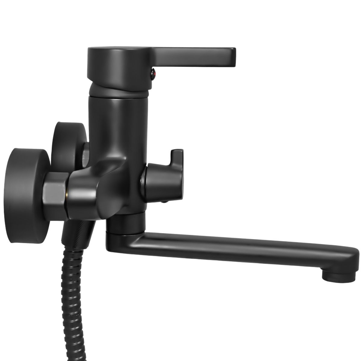 Смеситель для ванны Eleanti Вальс 0402.546 однорычажный короткий излив черный