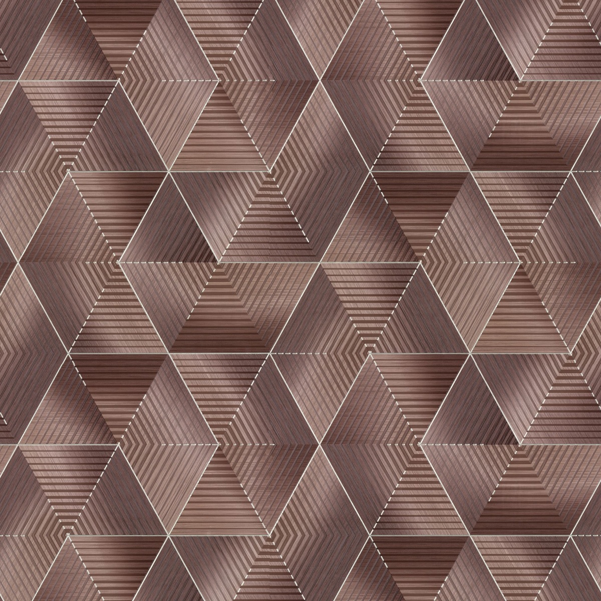 Обои Palitra Home Линии природы HC72259-48 коричневые 3D-эффект 1,06х10,05 м