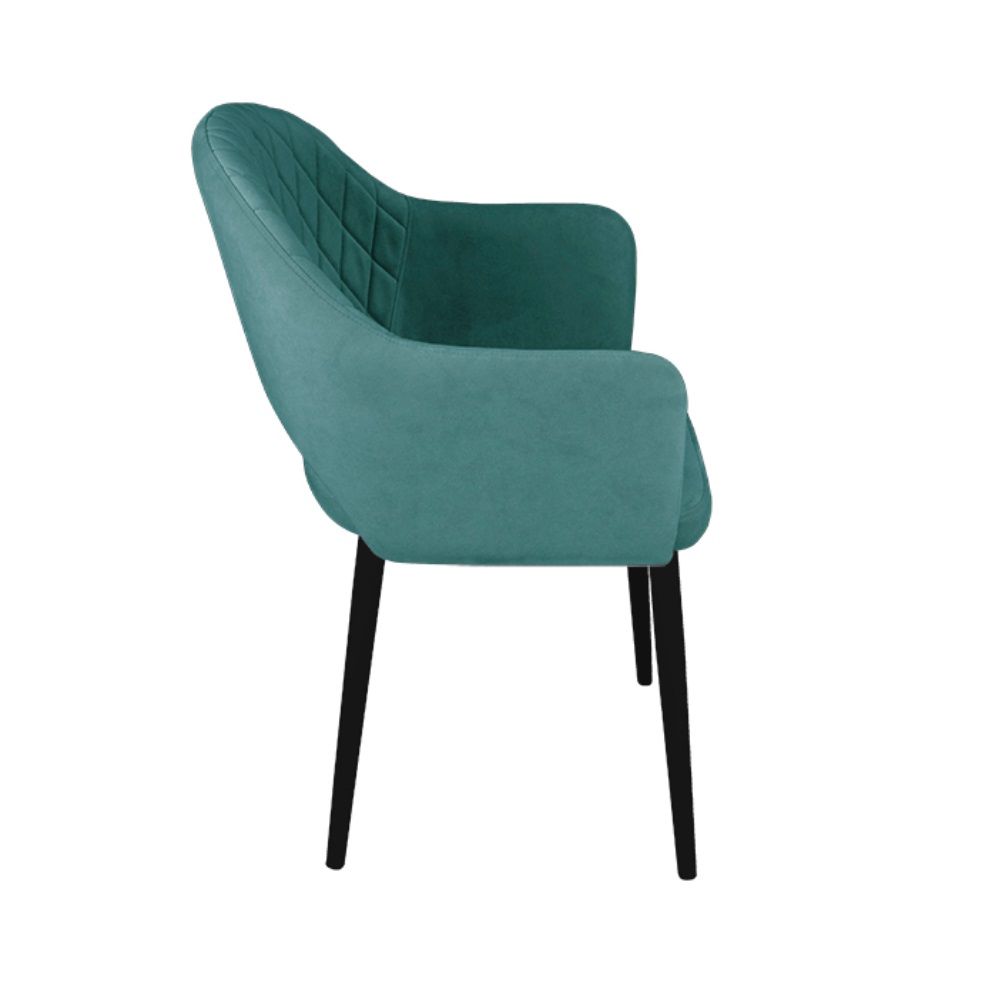 Стул Sofia бирюза/черный муар