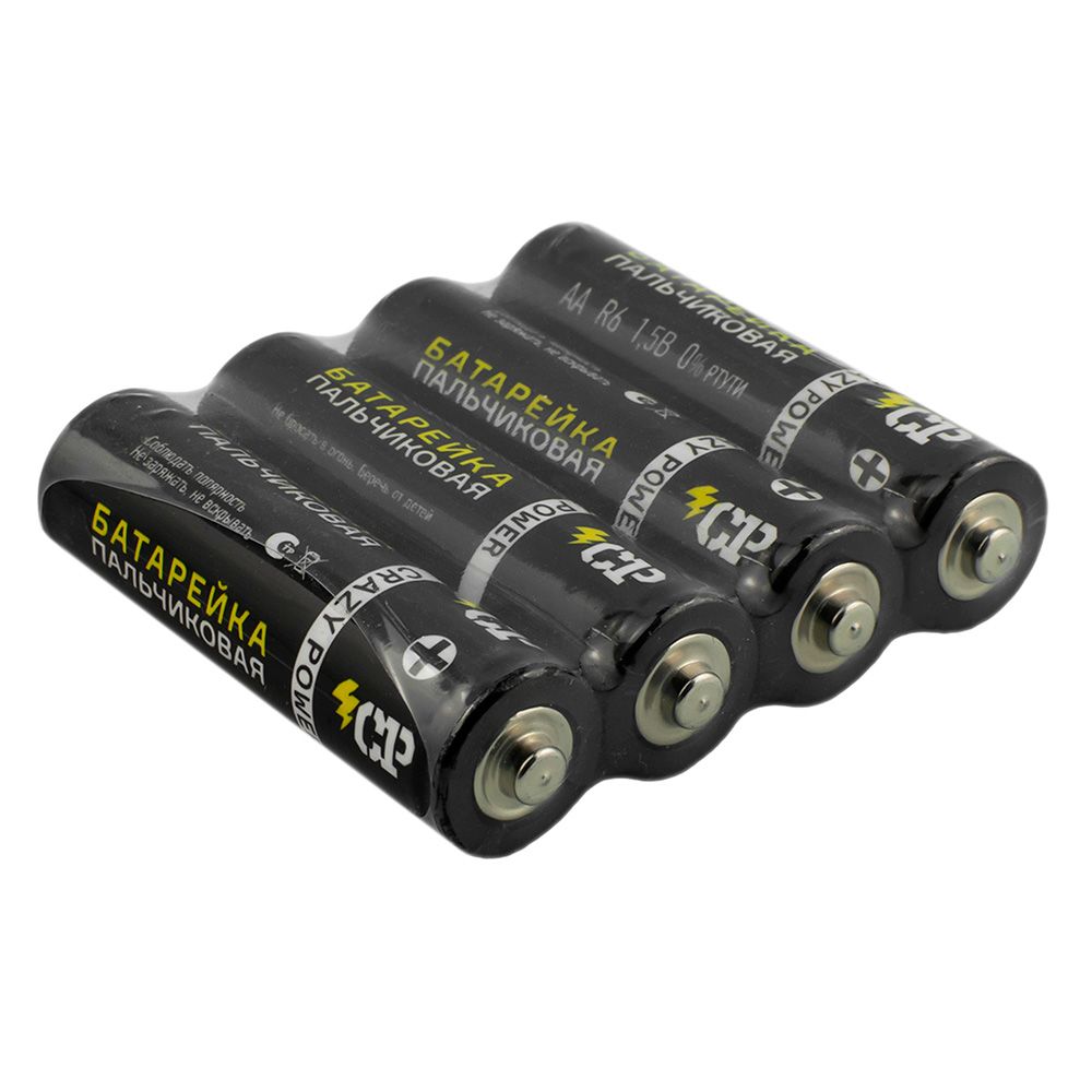 Батарейка солевая Crazy Power АА/R6 4 шт