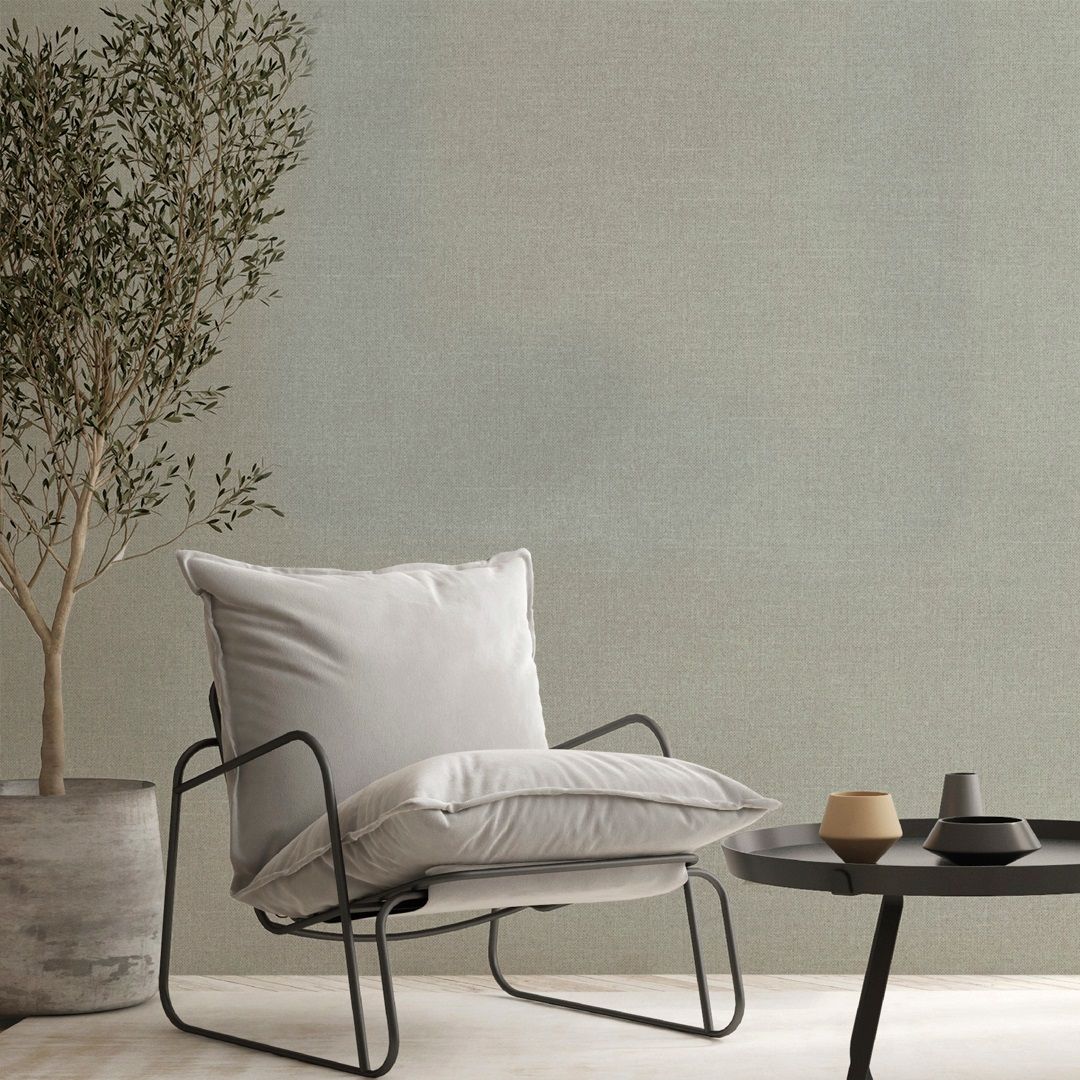 Обои Freedom Тельма 11365-04 зеленые рогожка 1,06х10 м