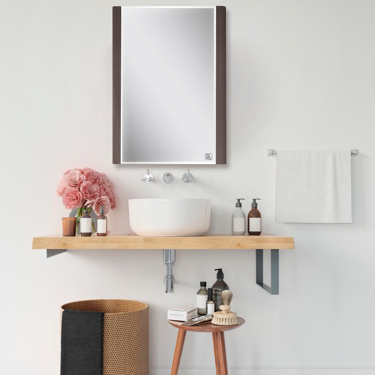 Зеркало Лотос 60 Амаретти Софт 600х700х160 мм