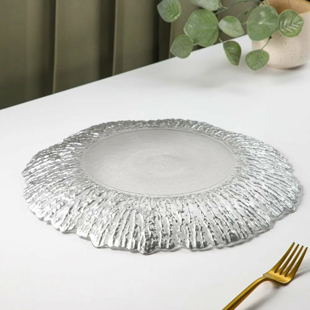 Блюдо сервировочное d21 см стекло 2025-2002