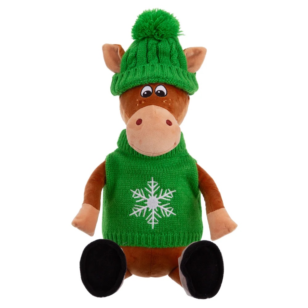 Игрушка мягкая Relana Конь в шапочке и свитере Филипп 25 см