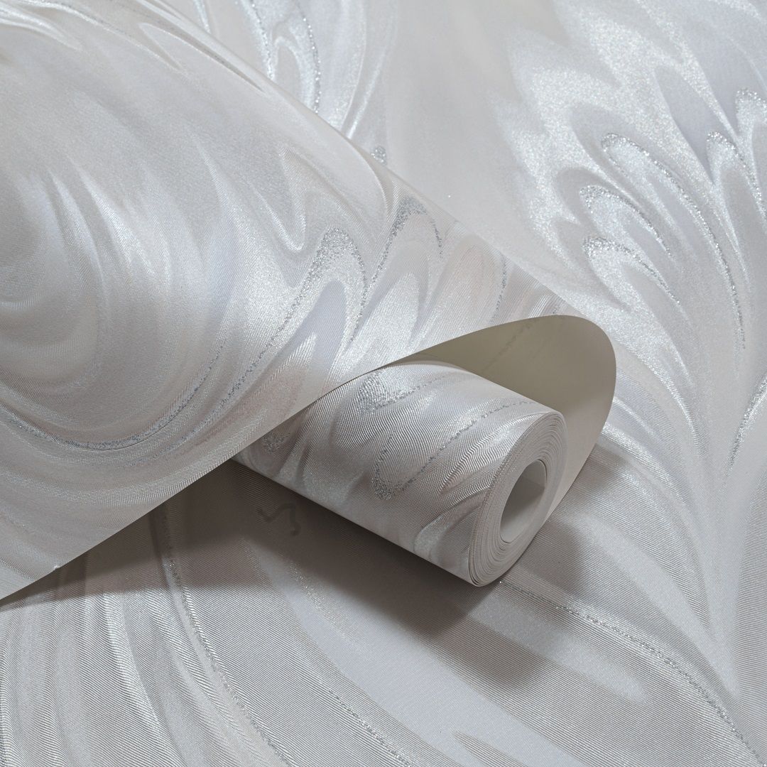 Обои OVK Design Дивина 11216-03 светлые серые абстракция 1,06х10,05 м