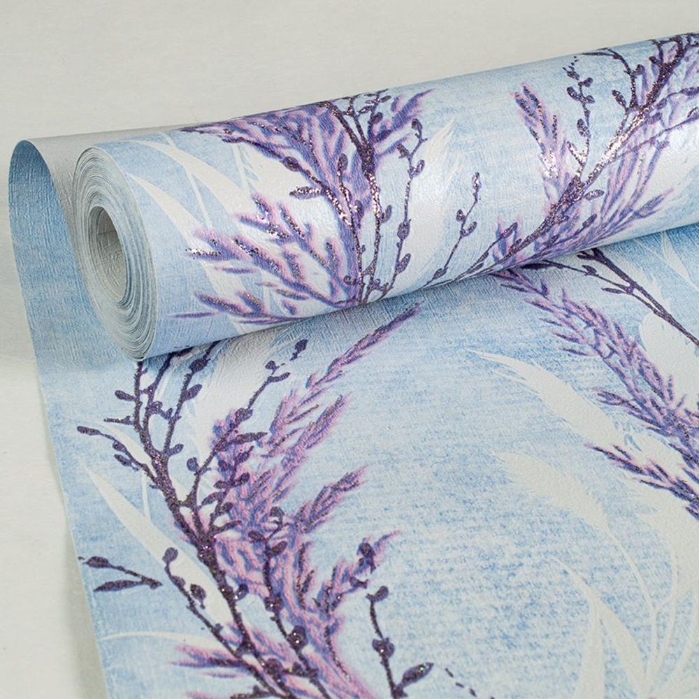 Обои Саратовские С6 Росток-Н 01 Д914 гр 3 Decolor 0,53х10,05 м голубой