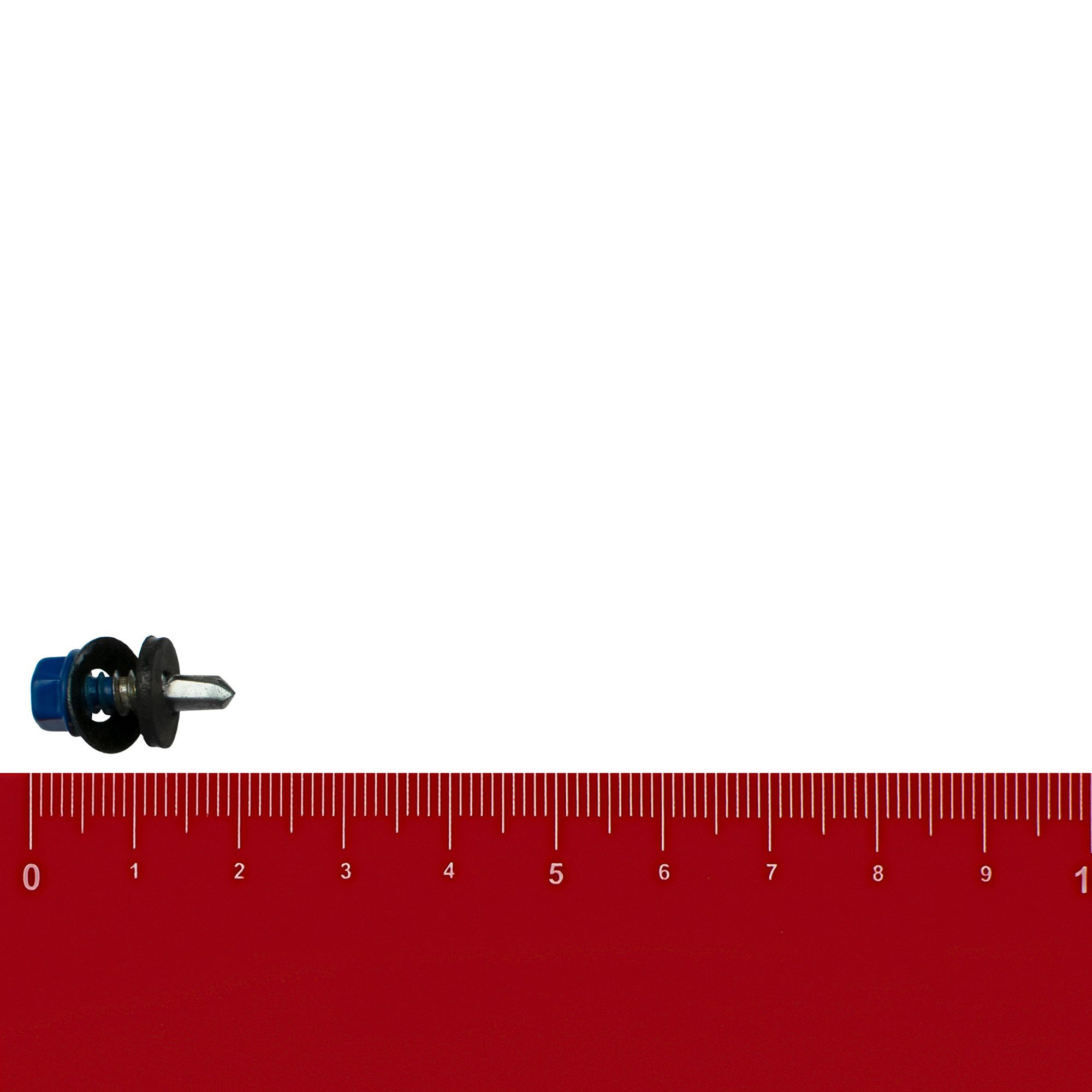 Саморез кровельный 5,5х19 мм синий RAL 5005 вес