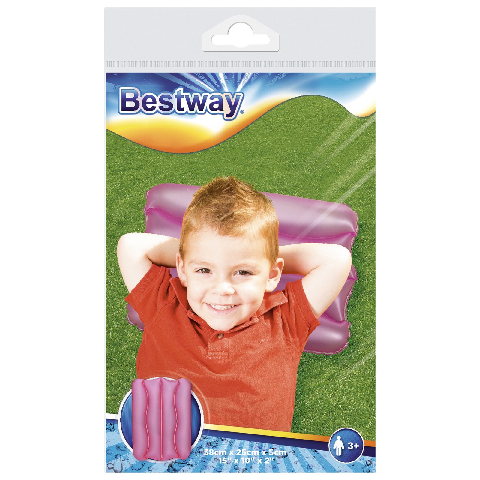 Подушка надувная 38х25х5 см Bestway Wave 52127
