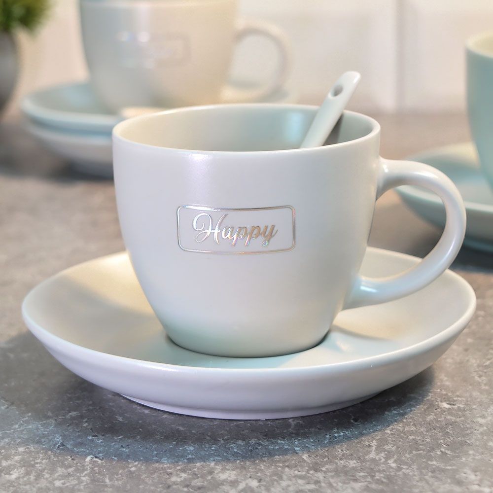 Набор чайный Элитный вкус на 4 персоны 12 предметов с ложками 180 мл