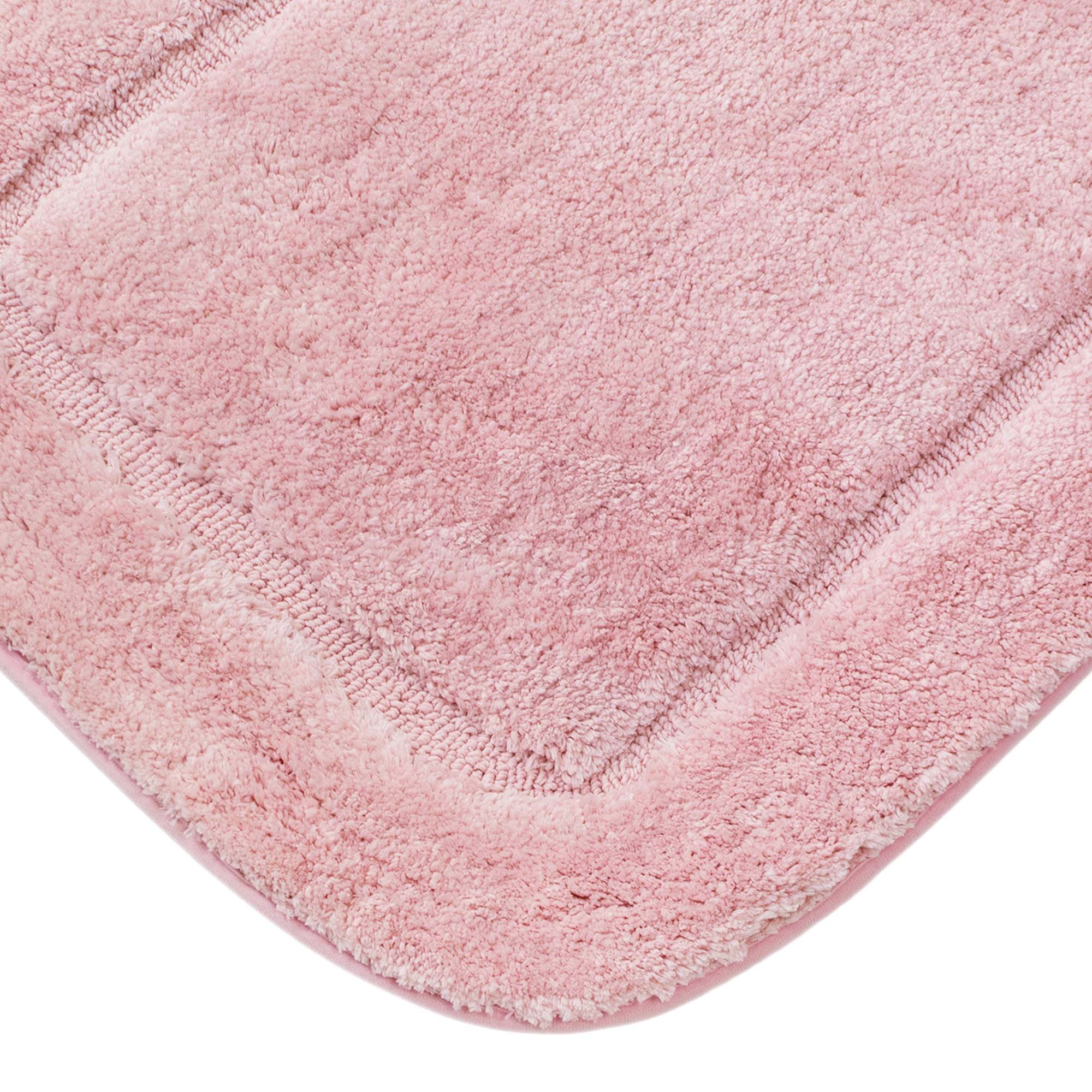 Коврик для ванной комнаты 60х100 см Lux Border Плюш Pink